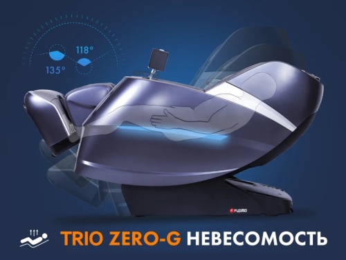 Массажное кресло FUJIMO Combat 4D Серый